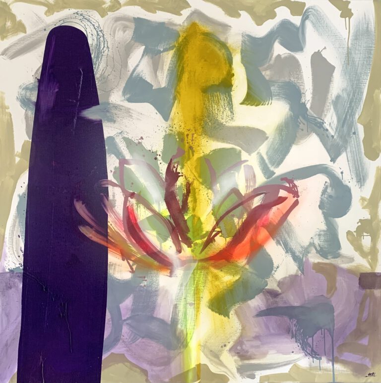 schilderij voor expo tekens aan de wand